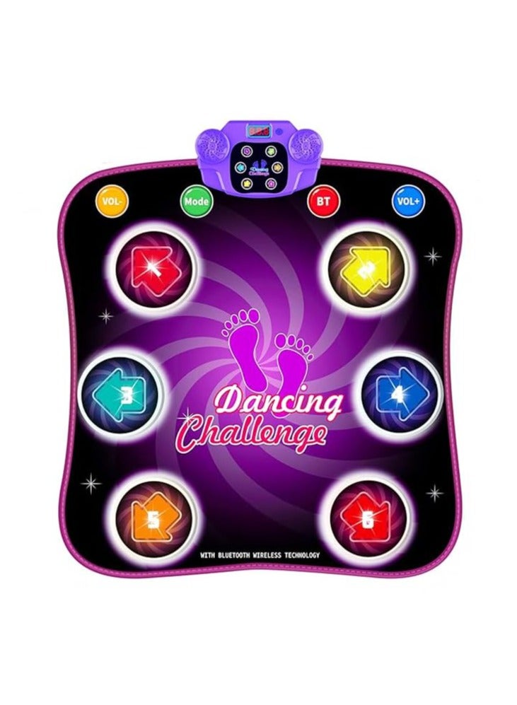 SYOSI Dance Mat Toys Kids, with Light-up 6-Button Wireless Bluetooth Built in Music, Music Dance with 5 Game Modes, Dance Toys Gifts, Birthday Xmas Gifts for Kids 3 4 5 6 7 8 9 10+ Girls Boys  - Image 1