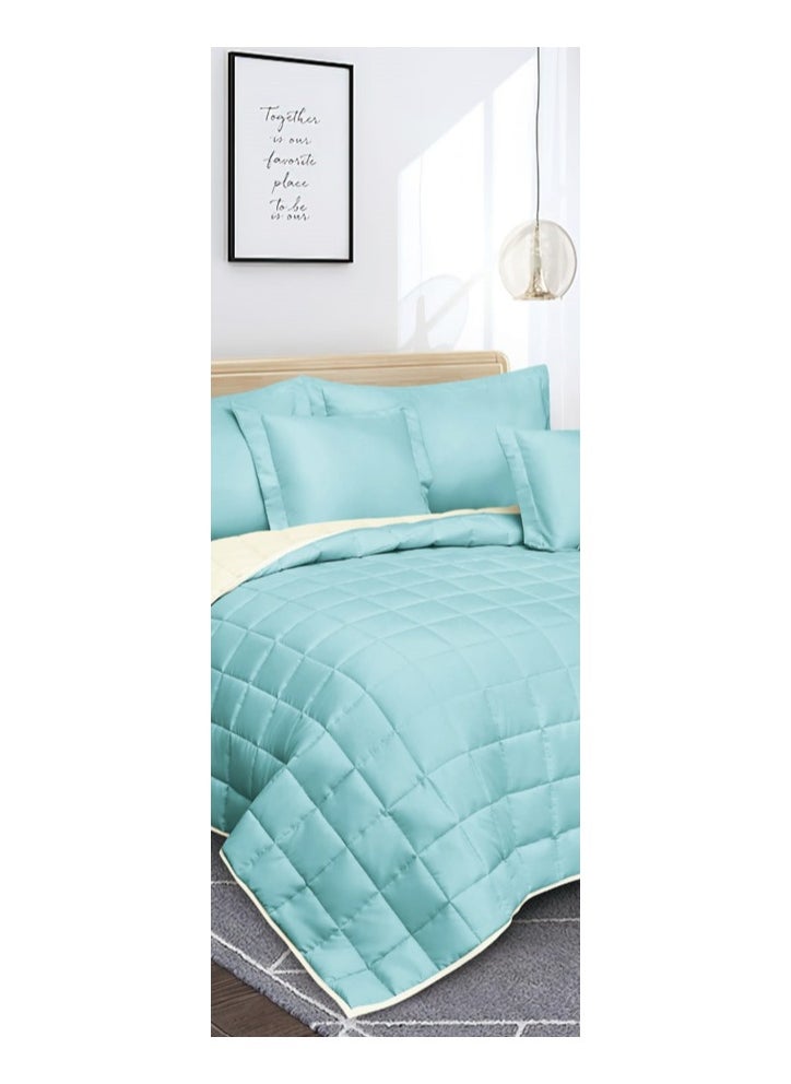 Red Rose Summer hotel double bed sheet to add elegance to your room decor, made of microfiber, size 240*260 cm, 6 pieces  - Image 3