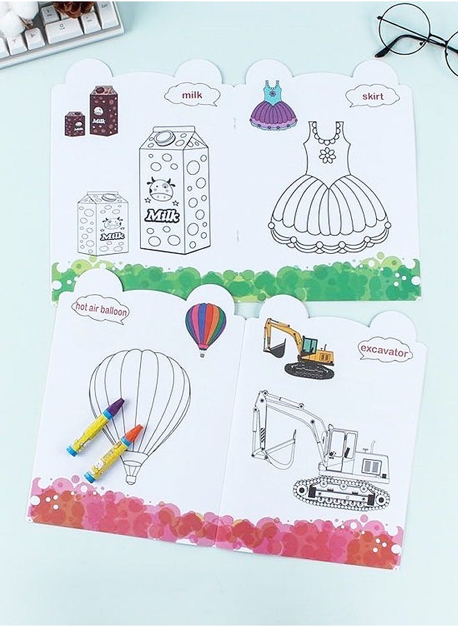 6 Pack Coloring Books for Children's Cognitive Training