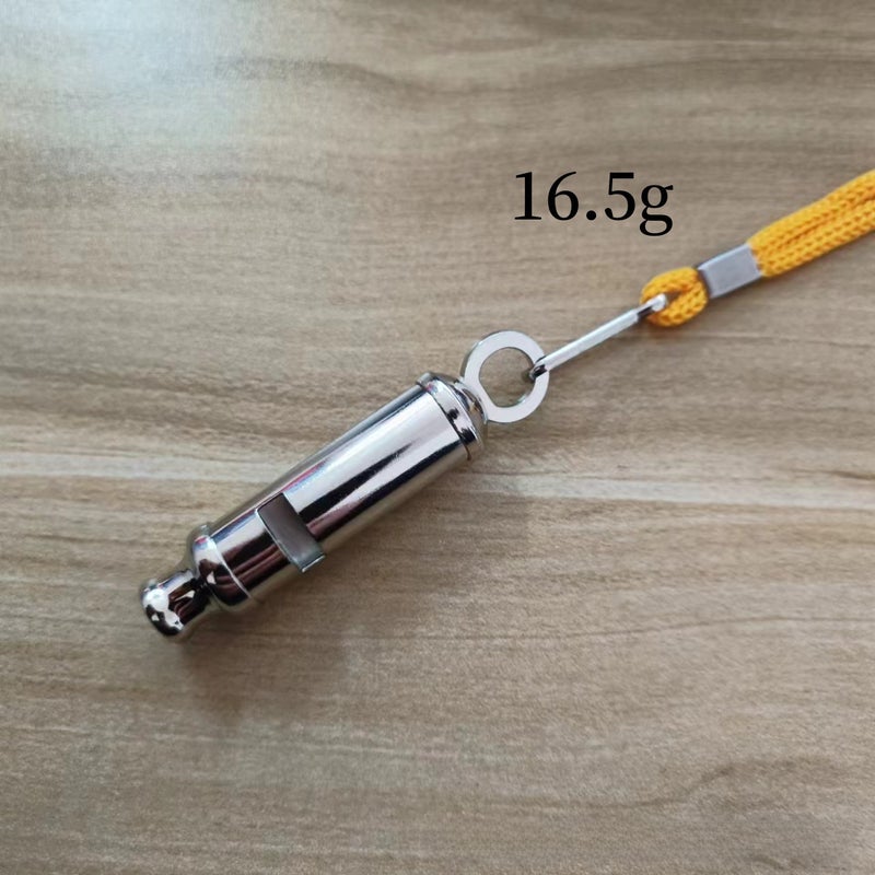 Stainless Steel Dual-Tone Whistle Bag with lanyard