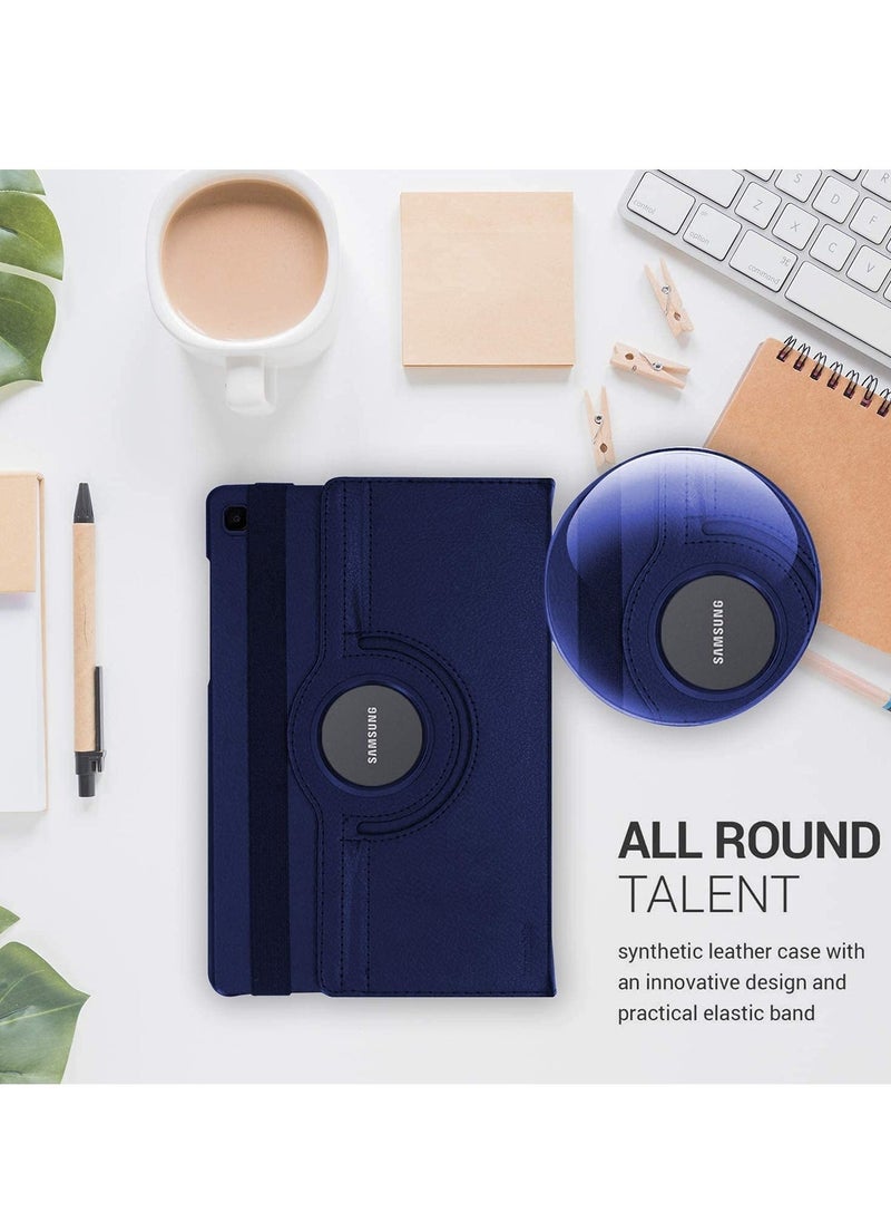 IAF - Galaxy Tab A7 Case, 10.4" 2020 Tab A7 case, PU Leather Smart Case 360 Degree Rotating case Smart Folio Book case For Samsung Galaxy Tab A7 10.4-inch 2020 case (SM-T500/T505/T507) (Blue) - Image 1
