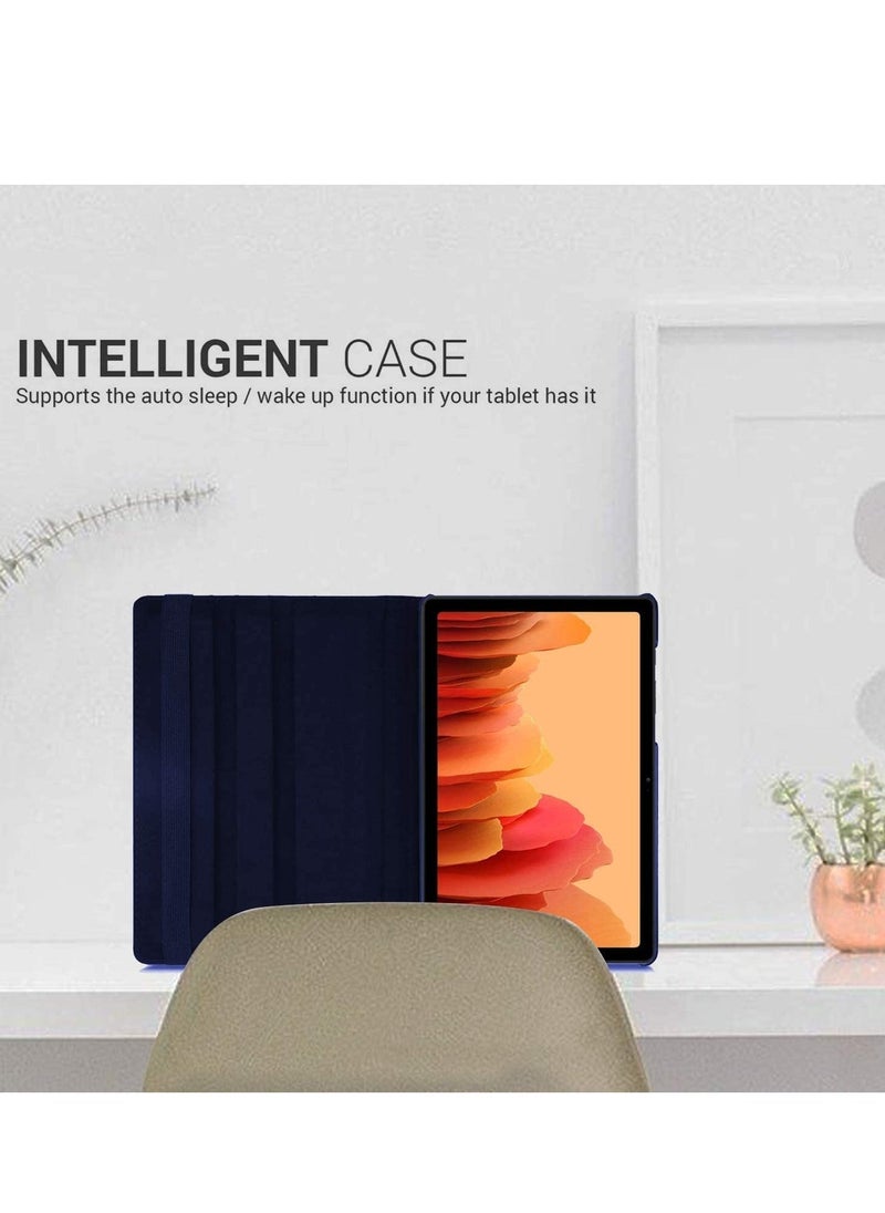 IAF - Galaxy Tab A7 Case, 10.4" 2020 Tab A7 case, PU Leather Smart Case 360 Degree Rotating case Smart Folio Book case For Samsung Galaxy Tab A7 10.4-inch 2020 case (SM-T500/T505/T507) (Blue) - Image 1