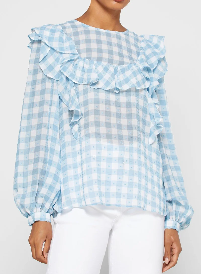 TOPSHOP Gingham Top