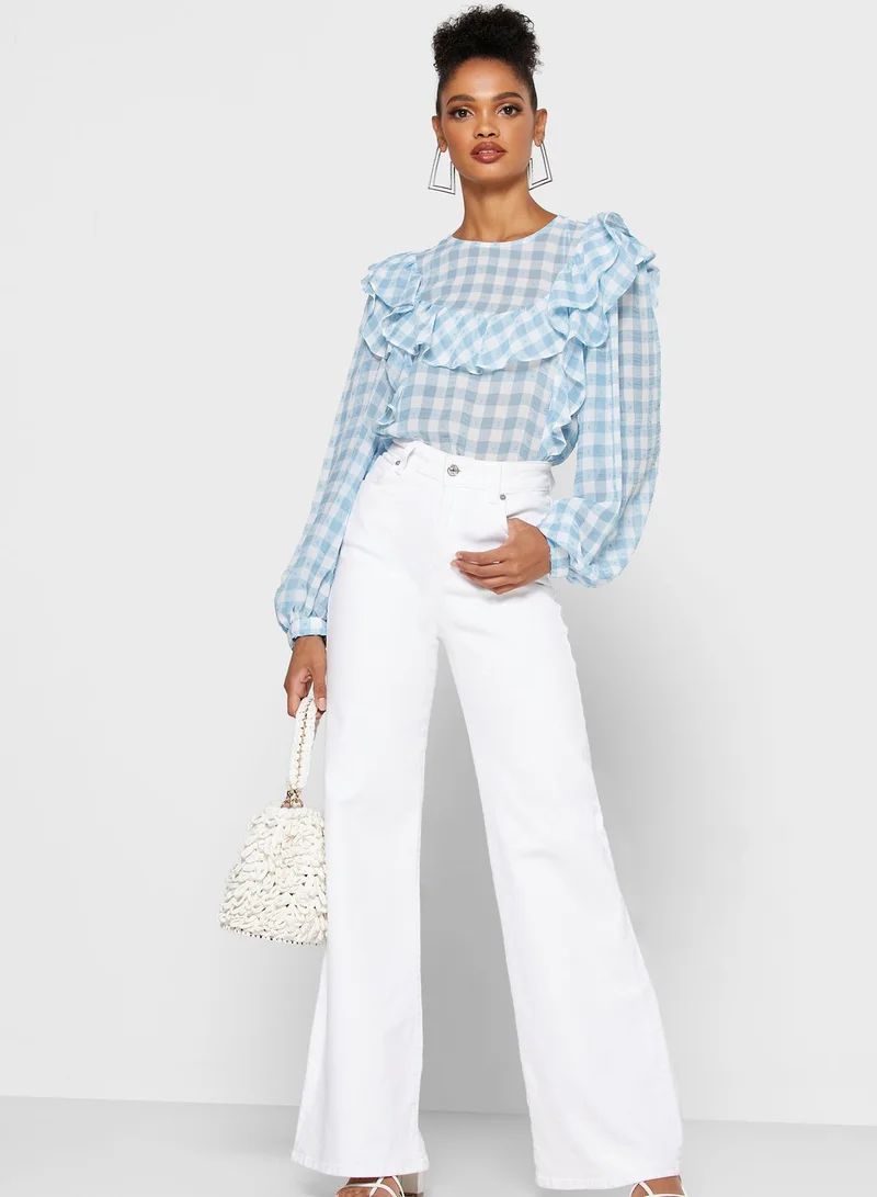 TOPSHOP Gingham Top