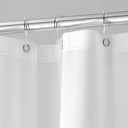 InterDesign iDesign EVA Plastic Shower Curtain Liner, Mold and Mildew Resistant Plastic Shower Curtain for use Alone or With Fabric Curtain, 54 x 78 Inches, Frost - Image 4