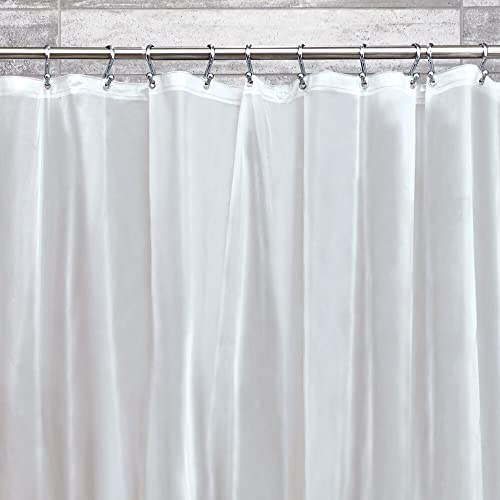 InterDesign iDesign EVA Plastic Shower Curtain Liner, Mold and Mildew Resistant Plastic Shower Curtain for use Alone or With Fabric Curtain, 54 x 78 Inches, Frost - Image 3
