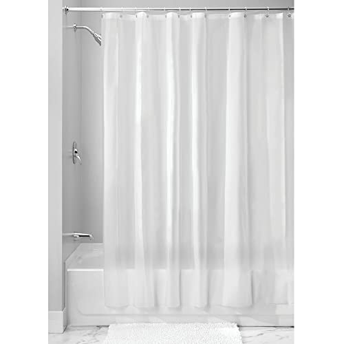 InterDesign iDesign EVA Plastic Shower Curtain Liner, Mold and Mildew Resistant Plastic Shower Curtain for use Alone or With Fabric Curtain, 54 x 78 Inches, Frost - Image 2