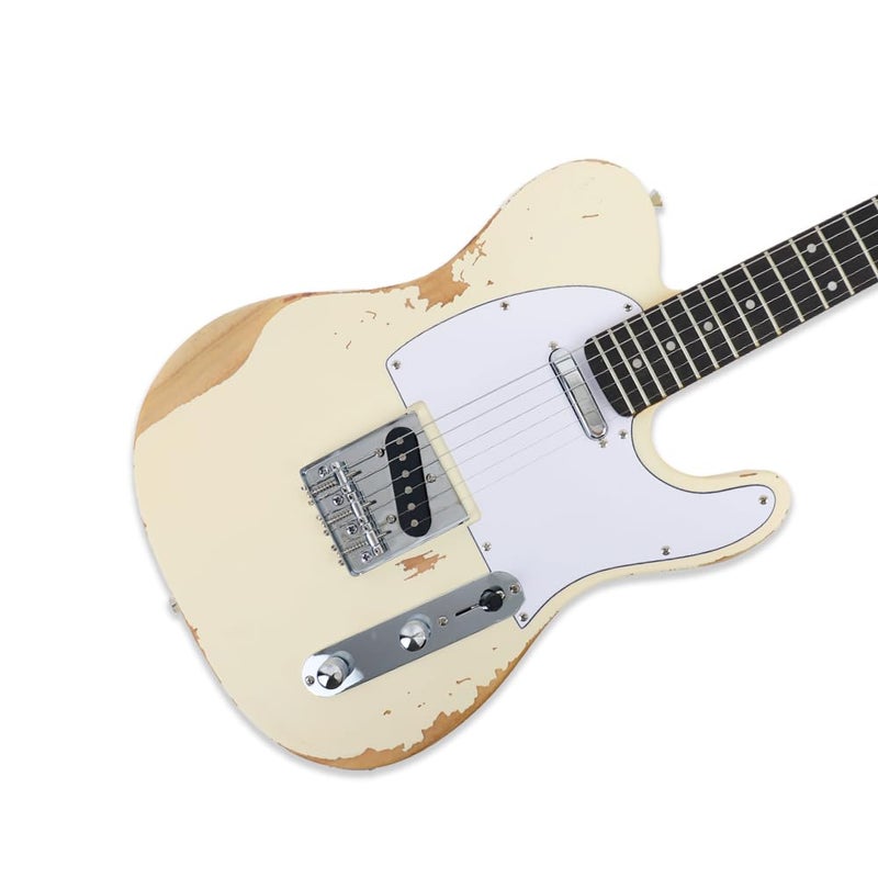 Fojill Vintage Aged Havy Relic Solid Body Phoenix Body Rosewood Fretboard Maple Neck Electric Guitar - Image 3