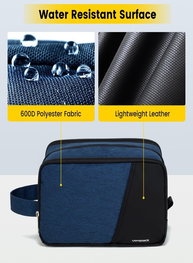 Vorspack Travel Toiletry Bag - Toiletry Bag for Men Water Resistant Skincare Bag for Bathroom Toiletries Accessories Gifts - Navy Blue - Image 4