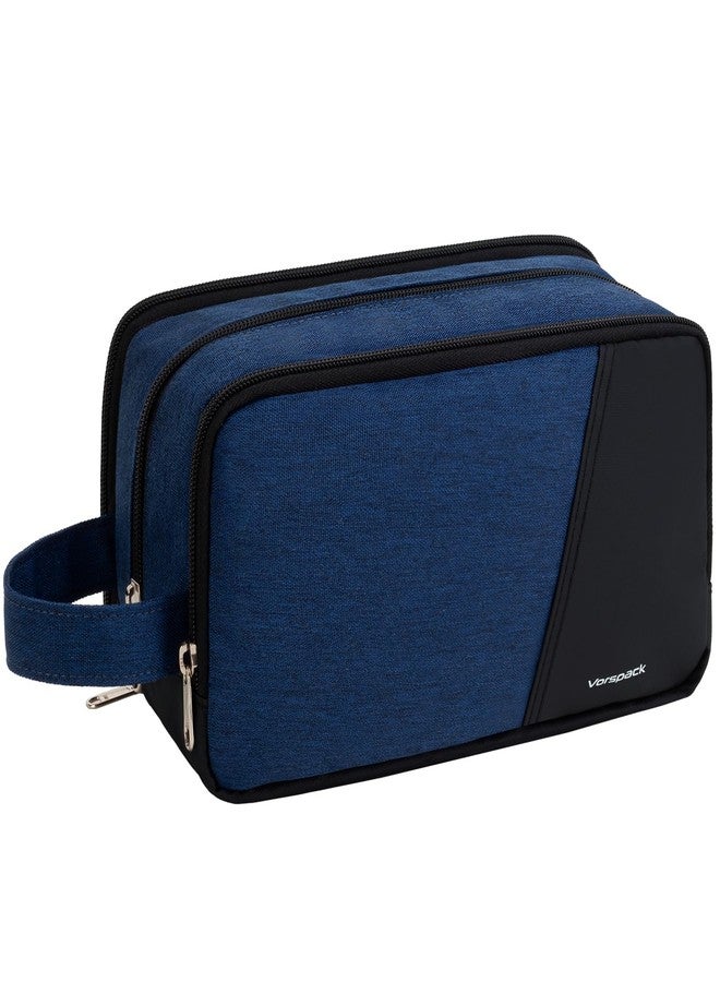 Vorspack Travel Toiletry Bag - Toiletry Bag for Men Water Resistant Skincare Bag for Bathroom Toiletries Accessories Gifts - Navy Blue - Image 1