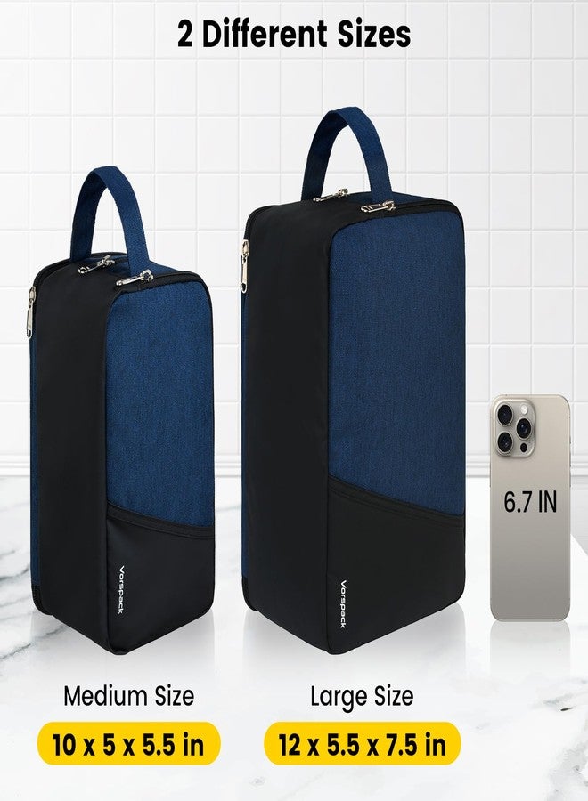 Vorspack Travel Toiletry Bag - Toiletry Bag for Men Water Resistant Skincare Bag for Bathroom Toiletries Accessories Gifts - Navy Blue - Image 2