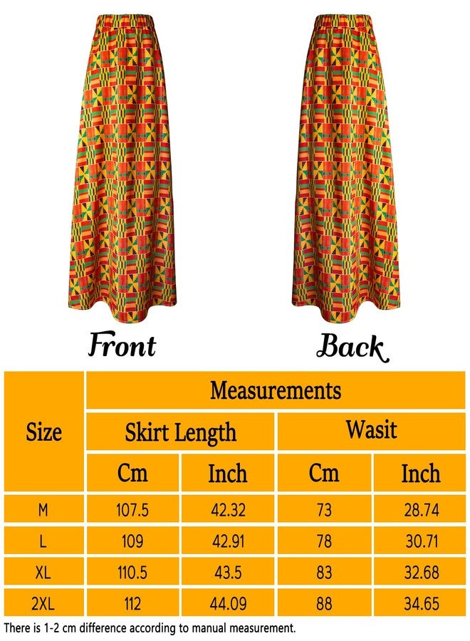 Kitimi 4Pcs African Dresses for Women African Attire Traditional Costume Black History Month Decorations Head Wrap Scarf - Image 3