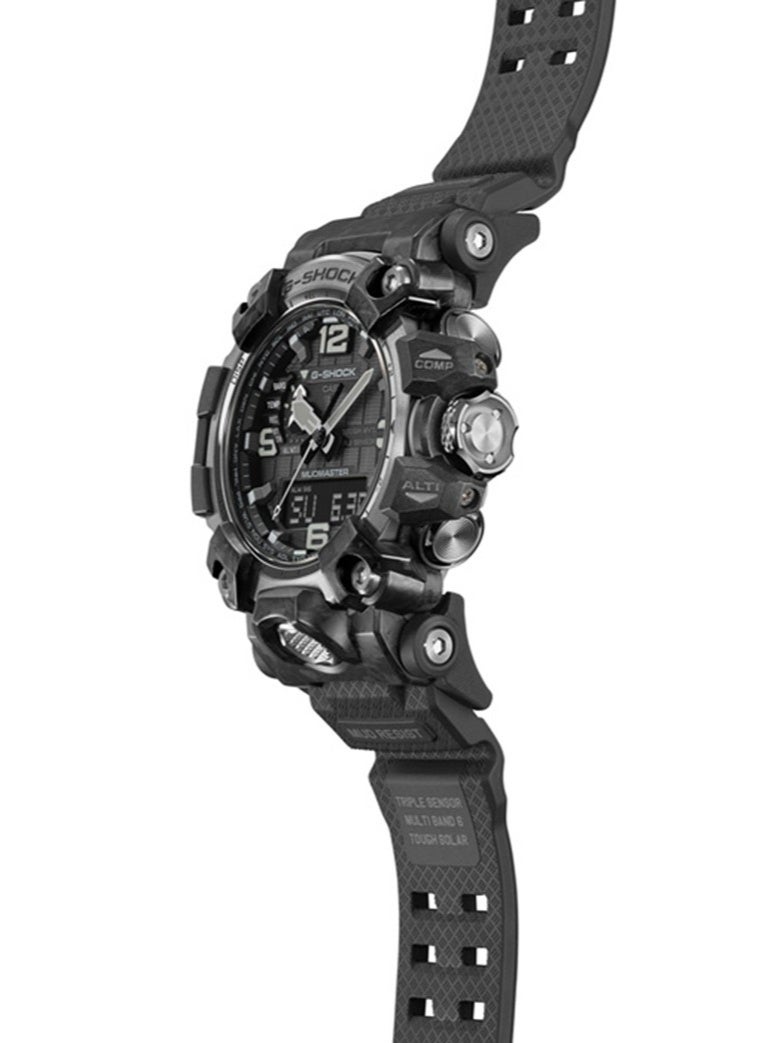 G-SHOCK ساعة مدمجة شمسية GWG‑2000‑1A1، 54.4 مم قرص أسود، حزام ريزين أسود، متحكم بها بالراديو، ثلاثي المستشعرات، مقاومة للماء حتى 200 م - Image 3