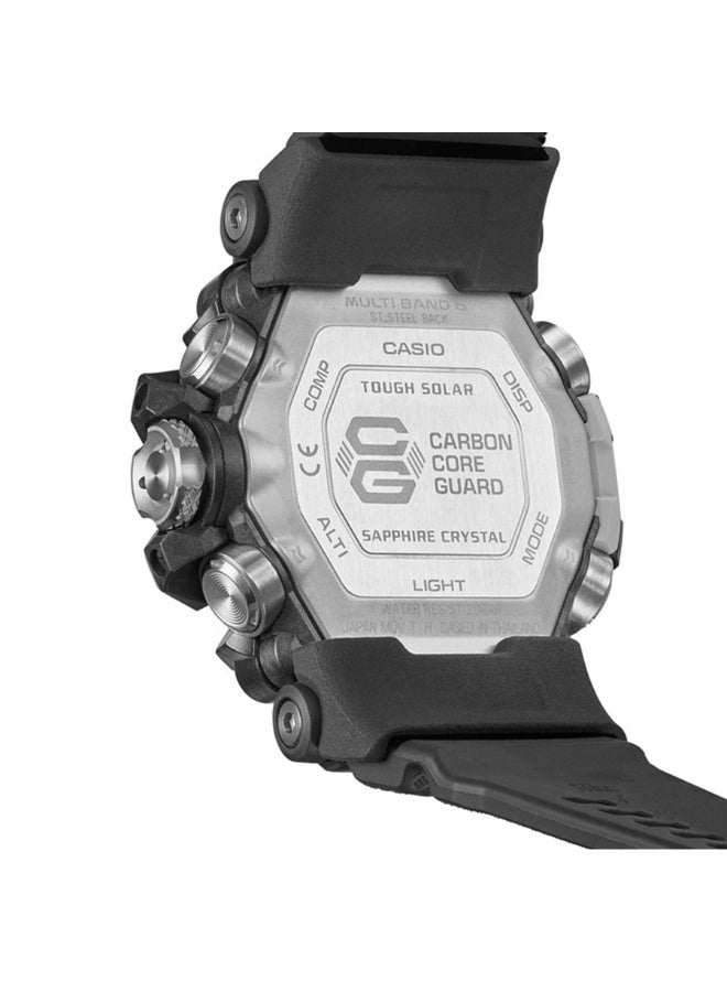 G-SHOCK ساعة مدمجة شمسية GWG‑2000‑1A1، 54.4 مم قرص أسود، حزام ريزين أسود، متحكم بها بالراديو، ثلاثي المستشعرات، مقاومة للماء حتى 200 م - Image 5
