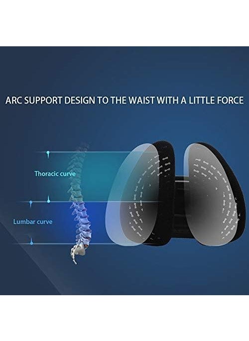 Seafront Seafront Car Headrest Pillow Car Pillow for Driving Lumbar Support Cushion Washable Cover Ergonomic Desk Chair Pads Comfort Orthopedic Back Pillow for Tailbone Lower Back Pain Sciatica Relief Office  - Image 3