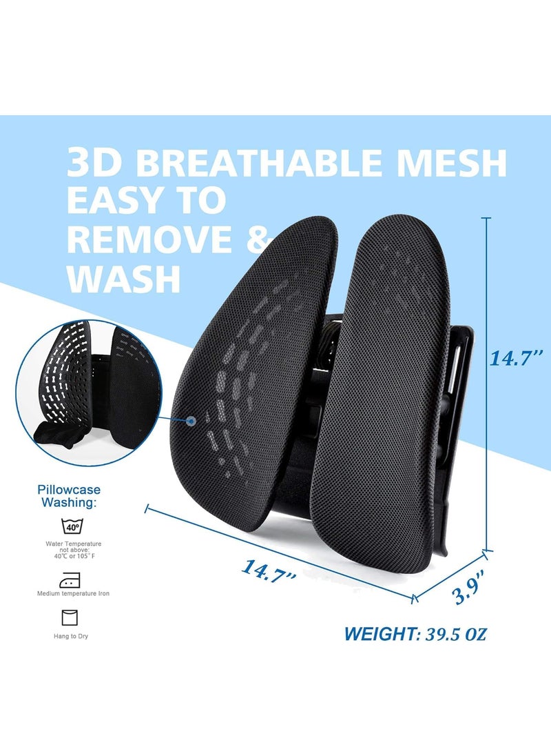 Seafront Seafront Car Headrest Pillow Car Pillow for Driving Lumbar Support Cushion Washable Cover Ergonomic Desk Chair Pads Comfort Orthopedic Back Pillow for Tailbone Lower Back Pain Sciatica Relief Office  - Image 5