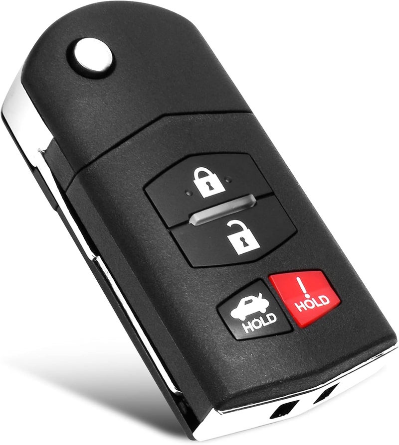 VOFONO 4 Buttons Keyless Entry Remote Car Key Fob for Mazda 3, 6, MX-5 Miata - Image 1