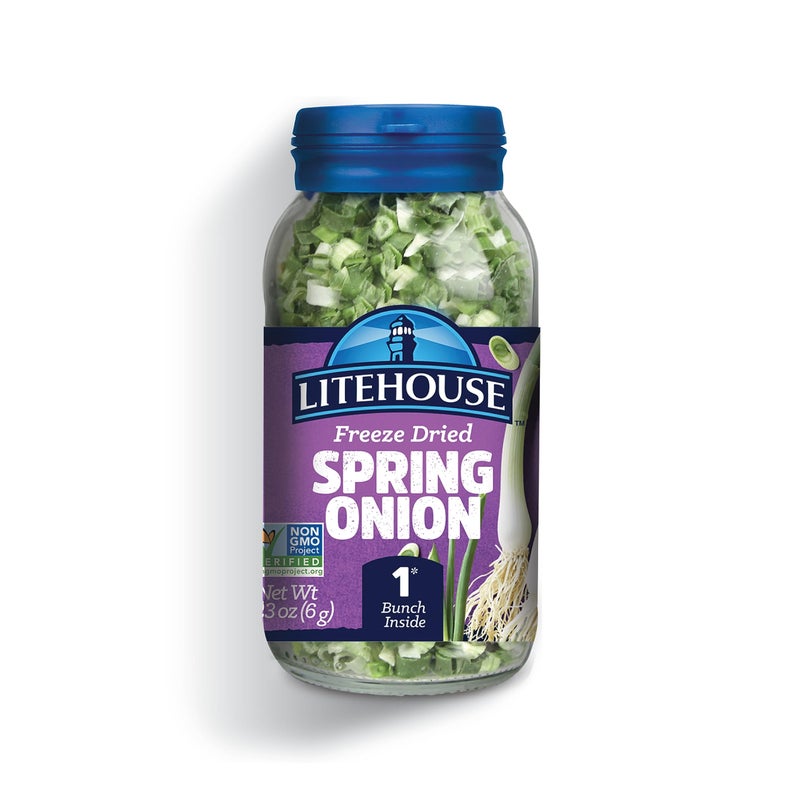 Litehouse Freeze Dried Spring Onion - Fresh Spring Onion, 1 Bunch Inside, Fresh Taste, Gluten Free, Keto Friendly, No Refrigeration - 0.23 Ounce - Image 1