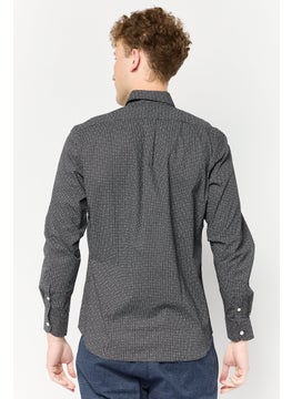 Harmont & Blaine Men Regular Fit Allover Print Long Sleeve Casual Shirts, Multicolor  - Image 4