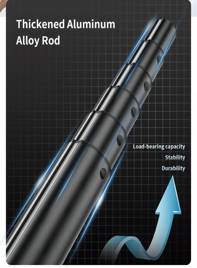 80.9Multifunctional  Selfie Stick Tripod, with Bluetooth Wireless Remote Control, Portable and Retractable, Compatible with All Kinds of Mobile Phones and Cameras (1/4-inch nut) - Image 5