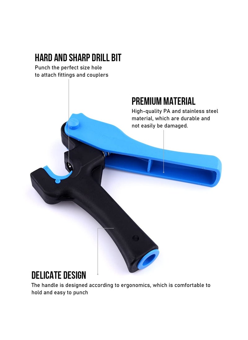 SYOSI 2PCS Drip Irrigation Hole Punch Tool, Garden Watering Tube Punch Outdoor Drip Irrigation Tubing Tool Drip Pipe Punch Watering Tube Hole Punch for 16/20mm PE Pipe and Emitter Insertion  - Image 2
