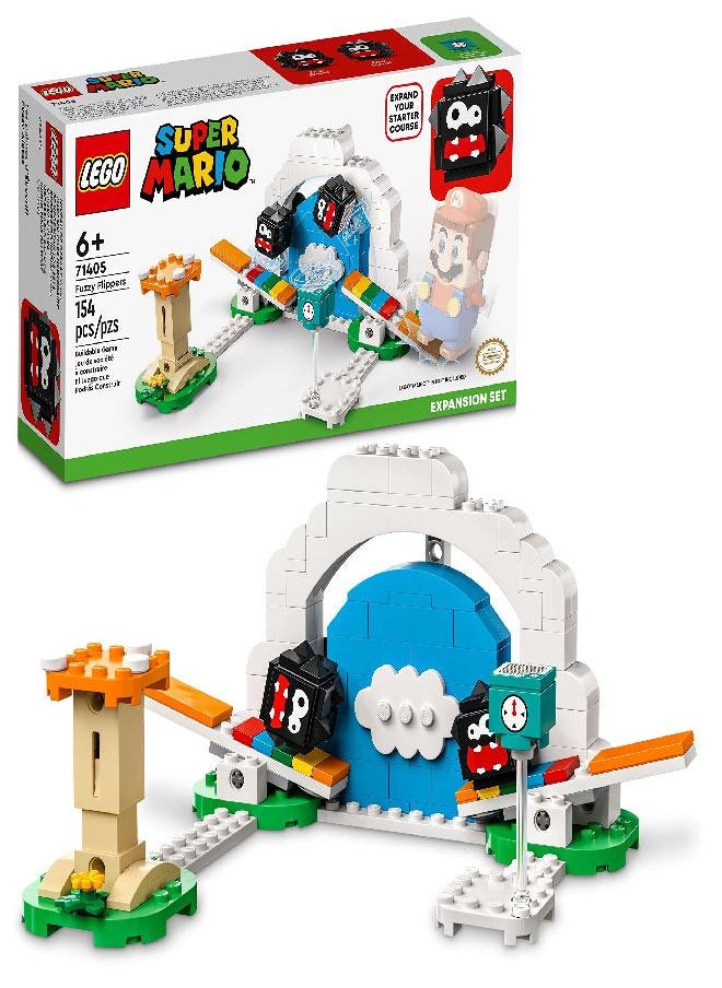 LEGO - LEGO Super Mario Fuzzy Flippers Expansion Set 71405 Building Toy Set for Kids, Boys, and Girls Ages 6+; Collectible Playset Gift (154 Pieces) - Image 1