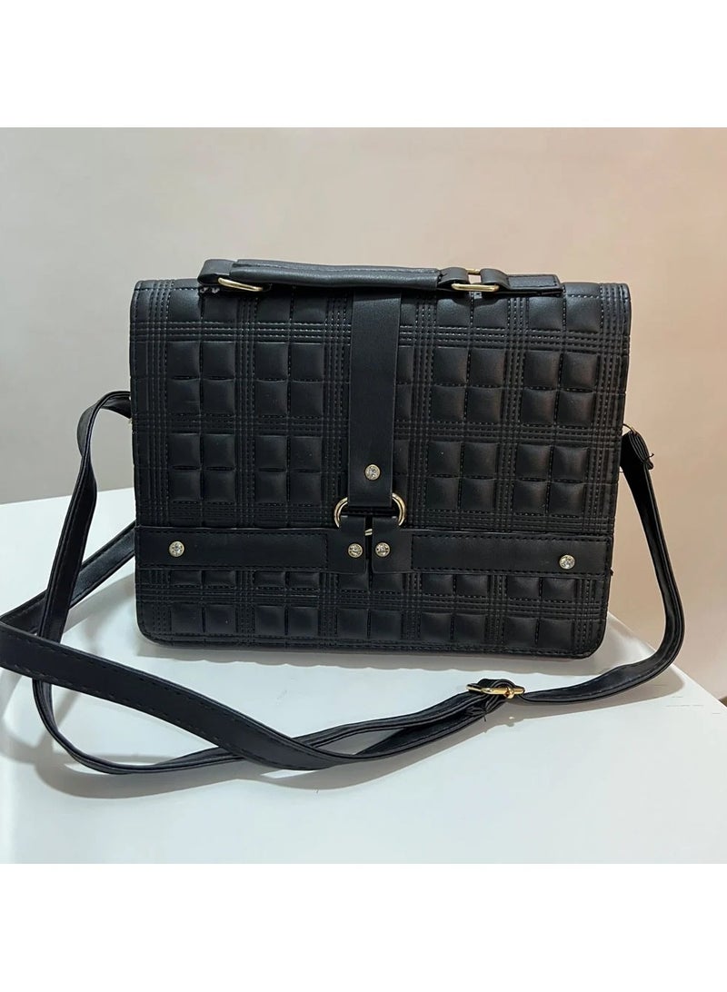 DubaiGallery Casual Shoulder Bag, PU Leather Large Capacity Handbag Tote Bag Women - Image 1