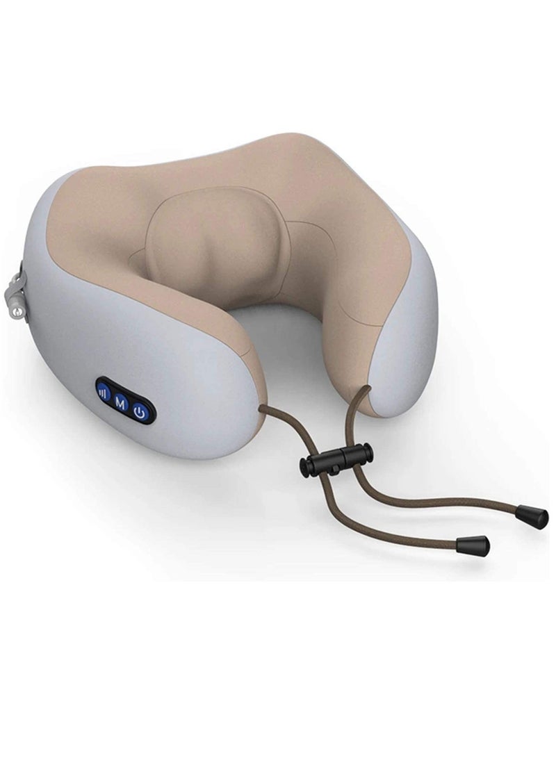 ELTRAZONE Neck Massager U Shape Pillow Electric Rechargeable Combination Multicolour - Image 1
