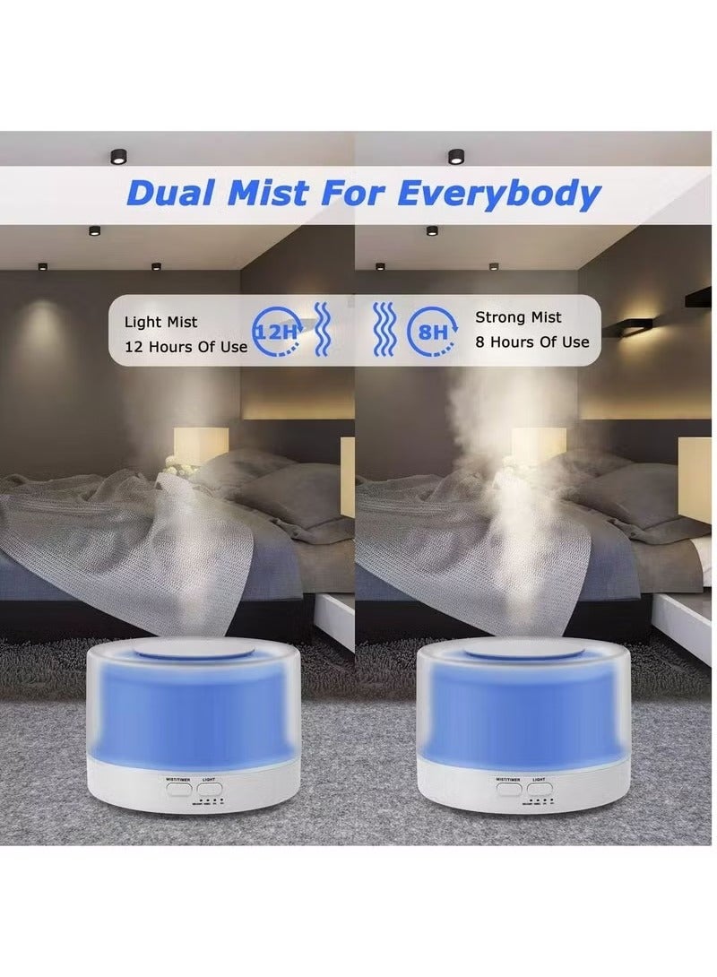 HOMESTAR Essential Oil Diffuser Remote Control Essential Oil Diffuser with Color Lights and Timer Cool Mist Humidifier with Auto Shut off Function Ultrasonic Oil Diffuser for Home Office White. - Image 3
