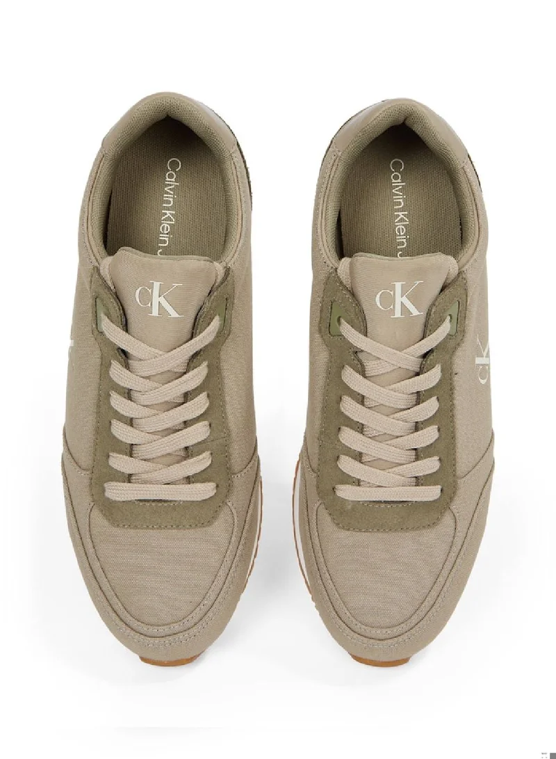 Calvin Klein Jeans Runner Sock Lace Up Canvas Sneakers