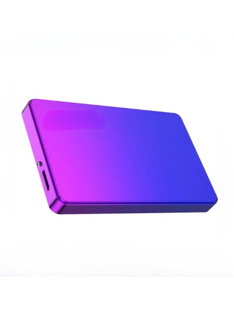 External Hard Drive, USB3.0 Ultra Slim HDD Storage Device, Portable Compact High-speed Mobile Hard Disk Compatible for Pc, Desktop, Mobiles, Laptop, Game Console, Ps4, (Gradient Blue Purple, 1TB)