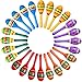 Civaner 24 Pcs Mini Fiesta Maracas for Adults Cinco De Mayo Maracas Mexican Decorations 6 Designs for Mexican Props 492 x 138 Inch - Image 3