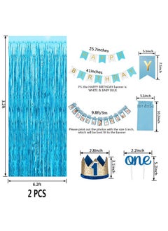 1St Birthday Boy Decorations 66Pcs Blue 1St Birthday Decorations For Boy With 12 Months Photo Banner, 1St Birthday Baby Crown, Cake Topper, 1St Birthday Highchair Banner - pzsku/ZB2ACA2C1A5BB5C338781Z/45/_/1727695697/152bc201-1a06-4c7e-943b-b905b64d6568