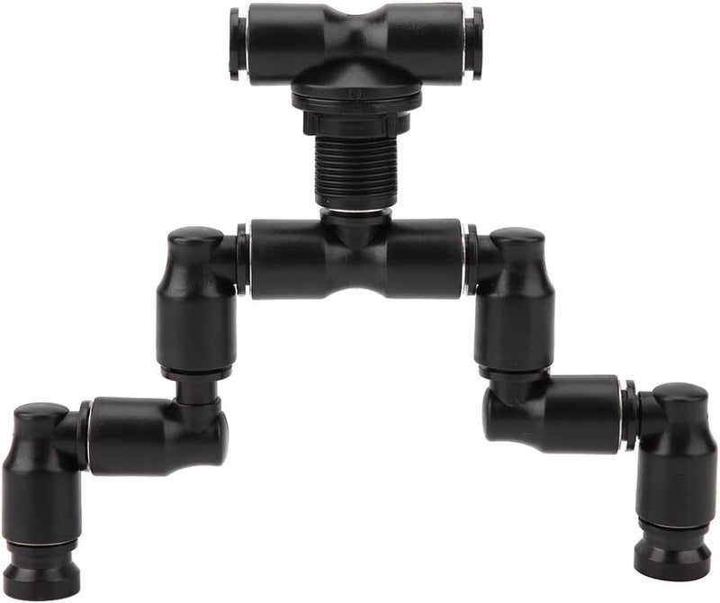 Maxmartt Reptile Fogger Spray Nozzles, 360 Adjustable Detachable Nozzle, Black Misting Spray Nozzles for Aquarium Rainforest - Image 1