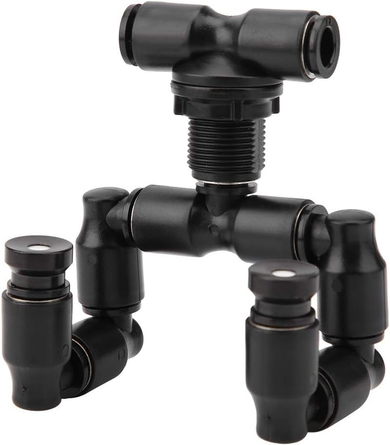 Maxmartt Reptile Fogger Spray Nozzles, 360 Adjustable Detachable Nozzle, Black Misting Spray Nozzles for Aquarium Rainforest - Image 5