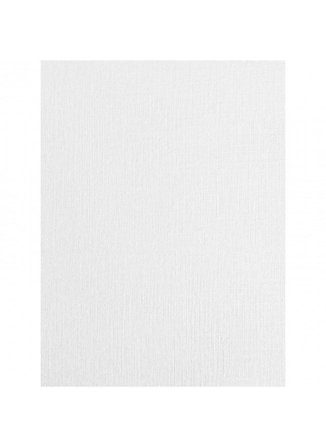 Syntego 10 Sheets A4 Card Stock White Linen Silkweave Textured Matt 250gsm 