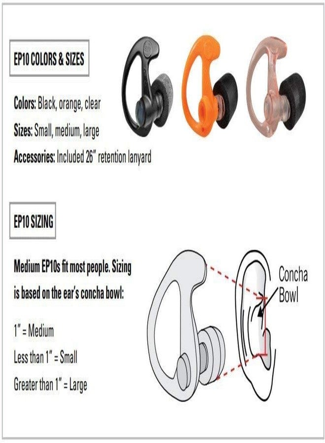 شور فاير زوج واحد من مصابيح Surefire Sonic DFNDR MED BLK - Image 4