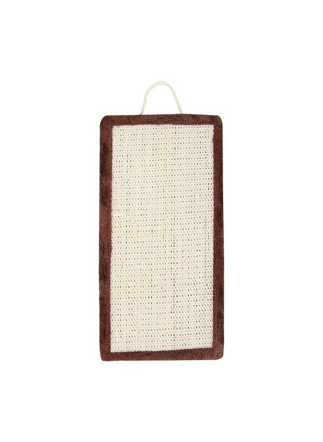 Pawise - Cat Hanging Scratching Board Pad Toy Fur Border, Rectangular Shape Cat Scratch Catch Board Mat, Satisfy Your Kitty'S Natural Scratching Instinct,Corrugated Scratching Pad(Pink) - Image 1
