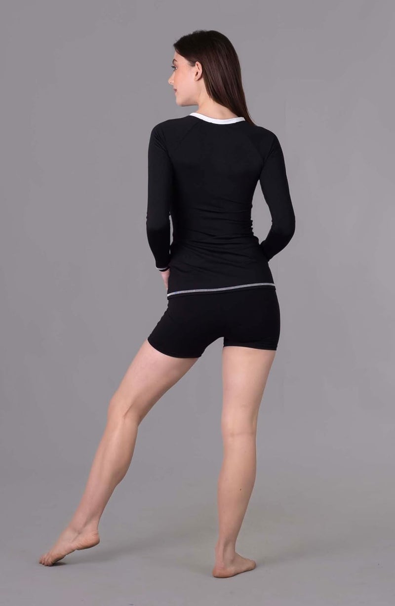 Keepfit Longsleeves Zippered Rashguard 2-Piece Padded Swimset for Women |Swimming Suit for Women - Image 3