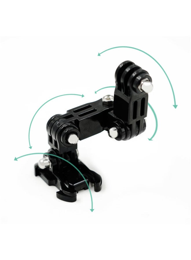 MAXCAM ماكس كام مناسب لكاميرا أكشن DJI أوزمو 4/3، مجموعة حامل خوذة دراجة نارية Gopro 121109، ملحقات حزام الخوذة - Image 2