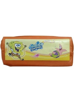 Student Pencil Case Pencil Case Large Capacity Canvas Simple Pencil Bag for Boys Girls (Sponge and Starfish(Orange))