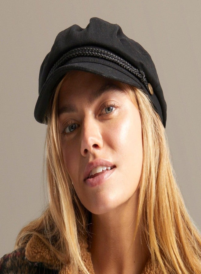 Brixton Unisex Adult Fiddler Newsie Cap, Black, Small US - Image 2
