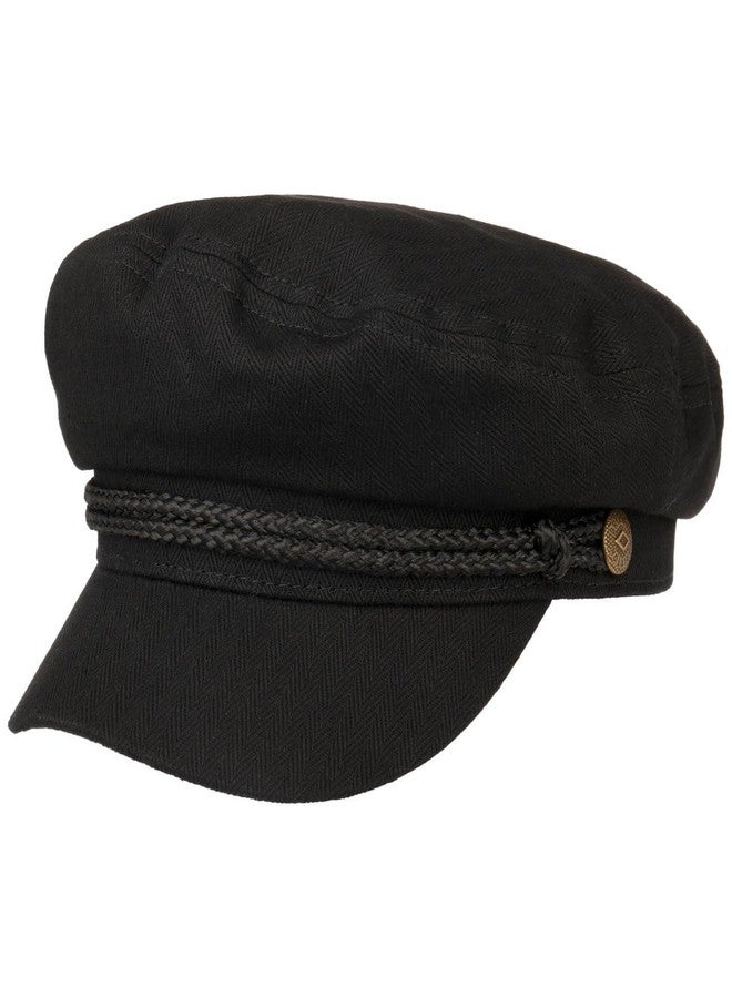 Brixton Unisex Adult Fiddler Newsie Cap, Black, Small US - Image 1