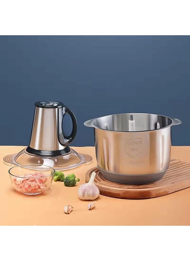 Arabest Electric Meat Grinder, 5 Liters Large Capacity Kitchen Food Processor, Stainless Steel, Suitable for Processing Meat/Vegetables/Nuts and Other Ingredients  - Image 5