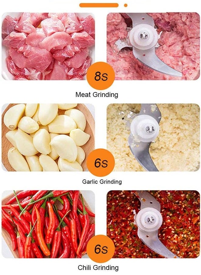Arabest - Electric Meat Grinder, 5 Liters Large Capacity Kitchen Food Processor, Stainless Steel, Suitable for Processing Meat/Vegetables/Nuts and Other Ingredients - Image 1