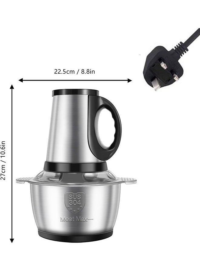 Arabest - Electric Meat Grinder, 5 Liters Large Capacity Kitchen Food Processor, Stainless Steel, Suitable for Processing Meat/Vegetables/Nuts and Other Ingredients - Image 1