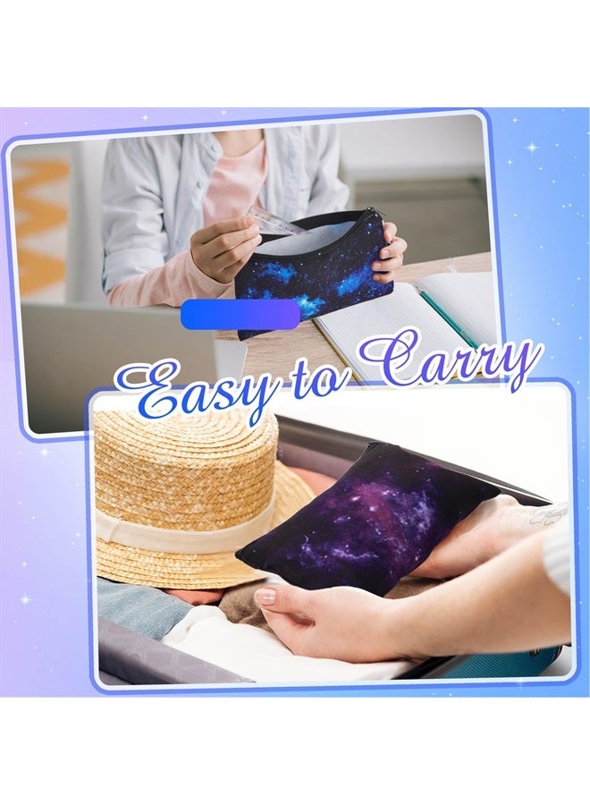 Reginary 20 Pieces Cosmetic Bag for Women, Roomy Makeup Bags with Zipper Toiletry Bag Pouch Travel Packing Accessory Organizer Gifts, 7 x 4.3 Inches (Starry Sky) - Image 3