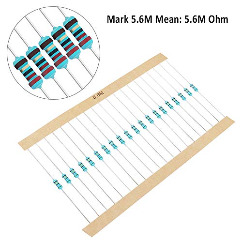 Aniann 1280 Pieces 64 Values Resistor Kit, 1% Assorted Resistors 1 Ohm-10M Ohm 1/4W Metal Film Resistors Assortment for DIY Projects and Experiments - Image 3