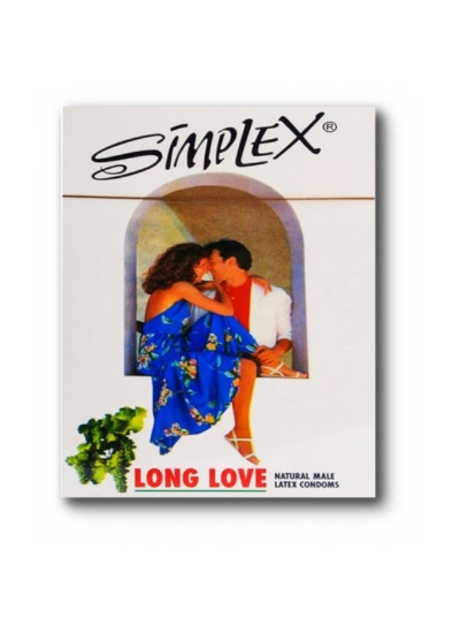 Simplex 3-Piece Long Love Condom Pack Of 4 - Image 2