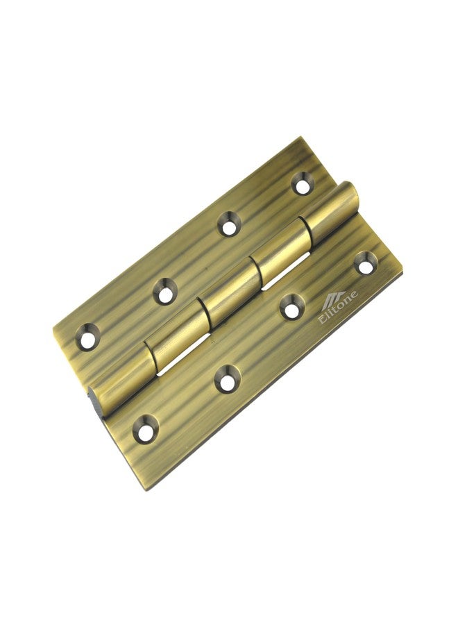 ELITONE Stainless Steel Window & Door Butt Hinges Kabja, Linear Antique Finish, 3 Piece, Gray 4 Inch x 12 Gauge/2.5 mm - Image 1